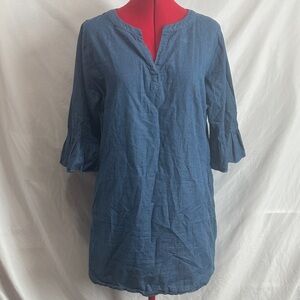 Tracy Negoshian Denim Tunic Top MM409